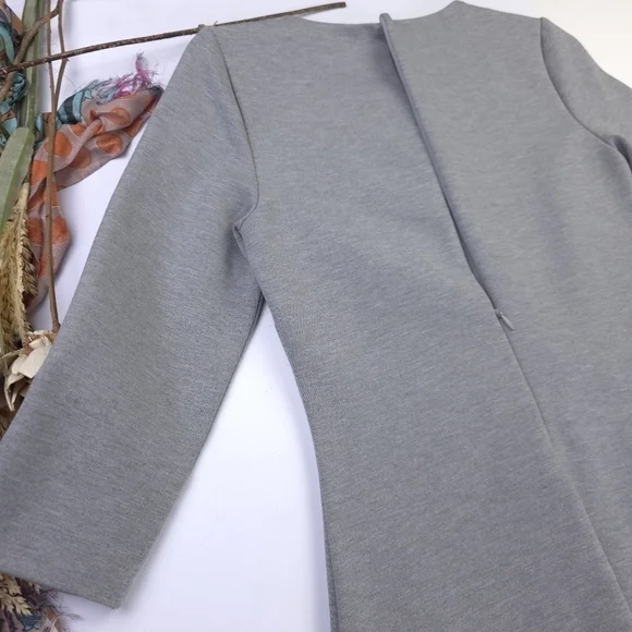 Banana Republic Gray Viscose Blend Dress Size 0 Petite - Picture 9 of 13
